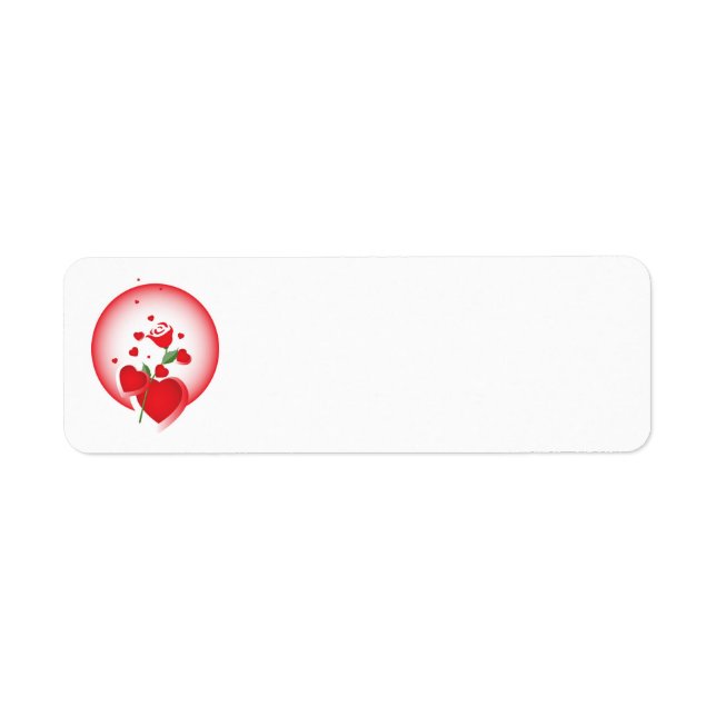 Etiqueta Rótulo Love Hearts Round 23431661 (Frente)