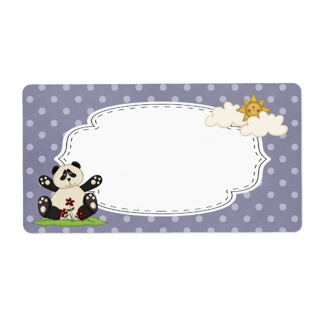 Etiqueta Rótulo Panda (Frente)