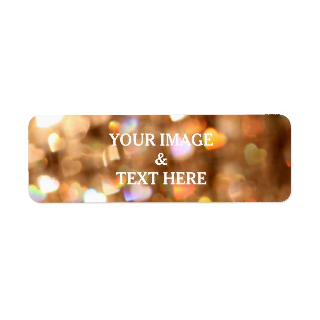 Etiqueta Rótulo Personalizado Dourado Retorno da Falha (Frente)