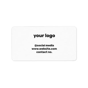 Etiqueta rótulo personalizado simples aqui