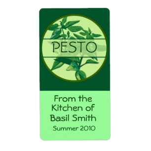 Etiqueta Rótulo PESTO Retangular Grande