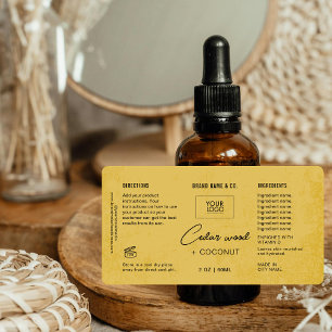 Etiqueta Rótulo Russo de Ouro Personalizável do Produto
