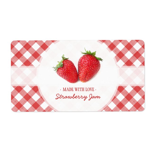 Etiqueta Rótulo Strawberry Jam (Frente)