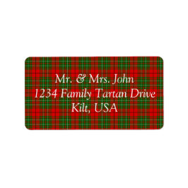 Etiqueta Rótulo Tartan Cumming
