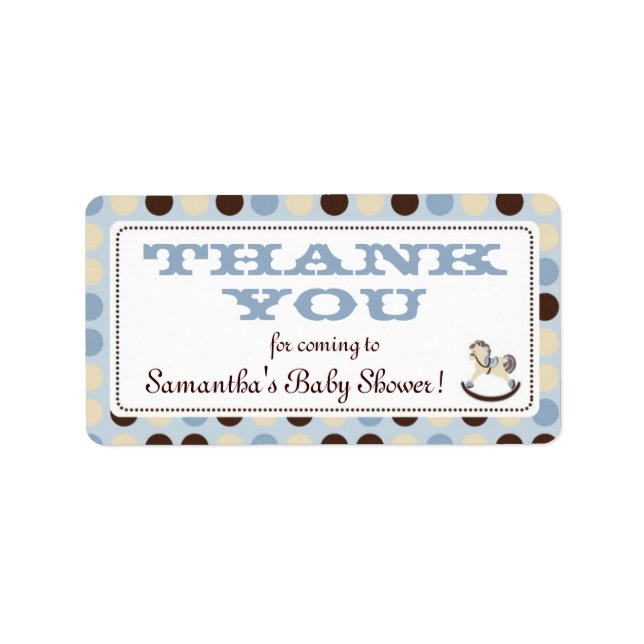 Etiqueta Rótulo TY do Rocco Boy TY (Frente)