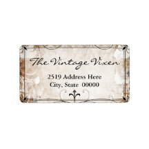 Rótulo Vintage Gothic Ironwork and Skulls