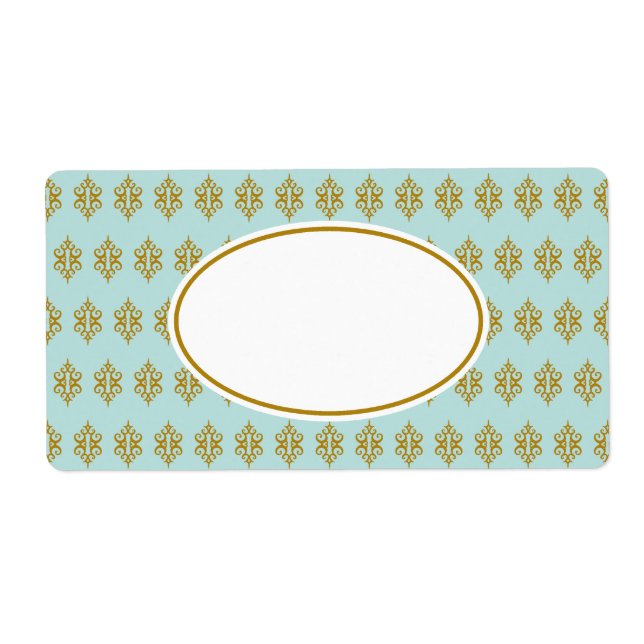 Etiqueta Rótulos Antigos de Lace Aqua (Frente)