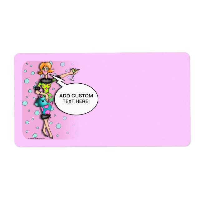 Etiqueta RÓTULOS bolinhas MARTINI DIVA (Frente)