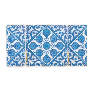 Etiqueta Rótulos Cornflower Delft Branco Azul