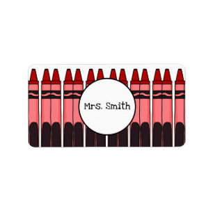 Etiqueta Rótulos Crayon Personalizados