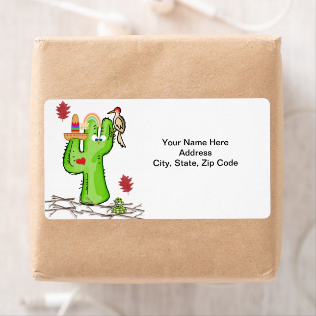 Etiqueta Rótulos de Cobra de Ave Cactus (Insitu)