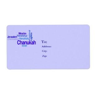 Etiqueta Rótulos de Correspondência Chanukah - Festival das