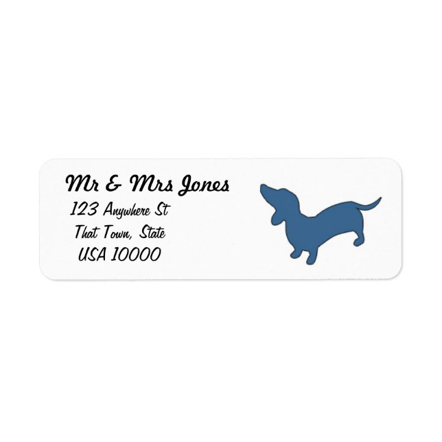 Etiqueta Rótulos de correspondência Dachshund (Frente)