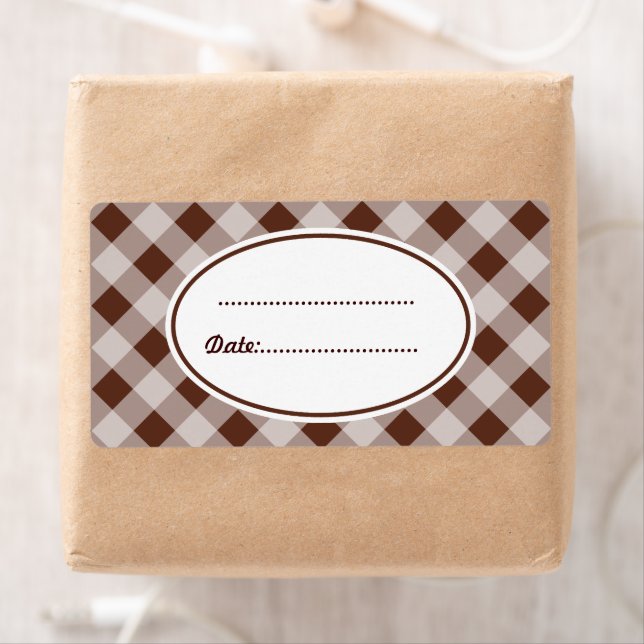 Etiqueta Rótulos de Cozinha de Chocolate Grande (Insitu)