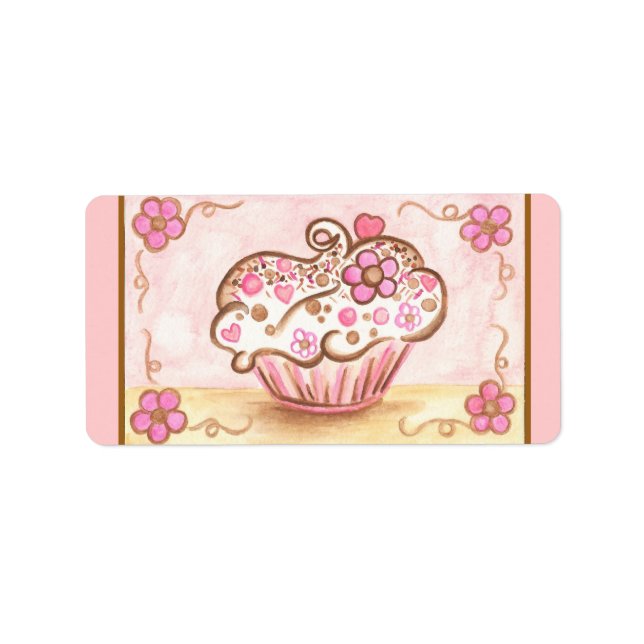 Etiqueta Rótulos de Cupcake (Frente)