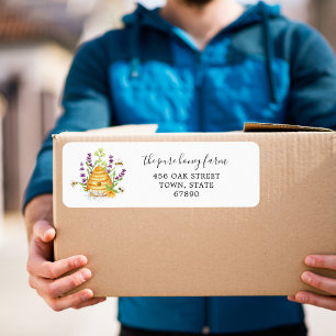 Etiqueta Rótulos de Endereço de Devolução de Alimentos Pers