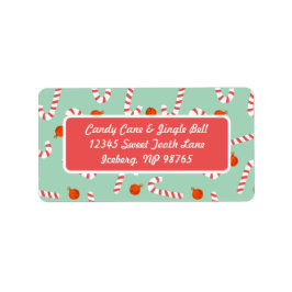 Etiqueta Rótulos de Endereço de Devolução de Doces Festivos