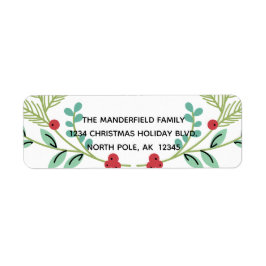 Etiqueta Rótulos de Endereço de Devolução de Feriado de Ram