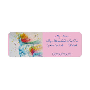 Etiqueta Rótulos de Endereço de Devolução do Rainbow Unicor