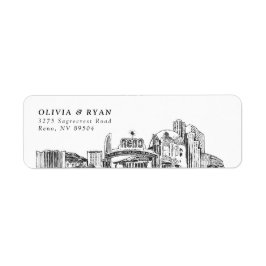 Etiqueta Rótulos de Endereço de Devolução no Skyline de Ren