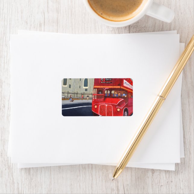 Etiqueta Rótulos de Endereço de Ônibus de Londres  (Insitu)