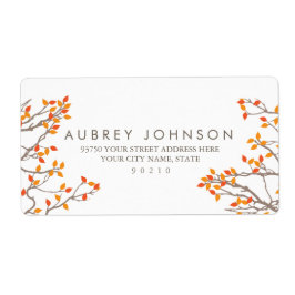 Etiqueta Rótulos de Endereço de Ramificações Felizes