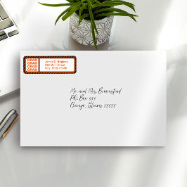 Etiqueta Rótulos de Endereço de Regresso para Graduação Lar