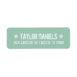 Etiqueta Rótulos de Endereço de Retorno da Casa da Moeda Rú