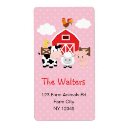 Etiqueta Rótulos de Endereço de Retorno de Animais de Explo