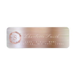 Etiqueta Rótulos de Endereço de Retorno de VIP Monograma Ro