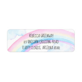 Etiqueta Rótulos de Endereço de Retorno do Arco-Íris