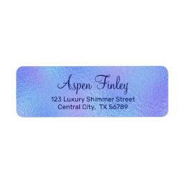 Etiqueta Rótulos de Endereço de Retorno Elegante de Folha I