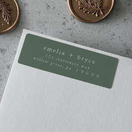 Etiqueta Rótulos de Endereço de Retorno EMELIA Floresta Ver