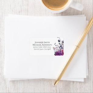 Etiqueta RÓTULOS DE ENDEREÇO Fuchsia Dreams Floral