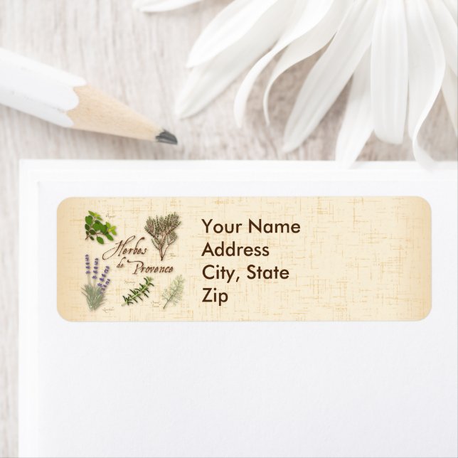 Etiqueta Rótulos de endereço Herbes de Provence (Insitu)