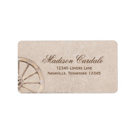 Etiqueta Rótulos de Endereço para Casamento Rustic Wagon Wh