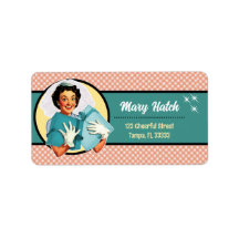 Rótulos de Endereço para Noiva Feliz