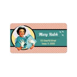 Etiqueta Rótulos de Endereço para Noiva Feliz