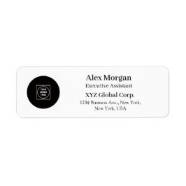 Etiqueta Rótulos de Endereço Personalizados com Logotipo Em