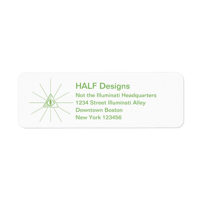 Etiqueta rótulos de endereço personalizados iluminados (Frente)