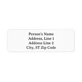 Etiqueta Rótulos de Endereço Personalizados Simples