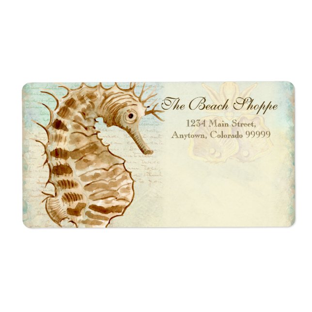 Etiqueta Rótulos de Endereço - Praia Costeira de Cavalos do (Frente)