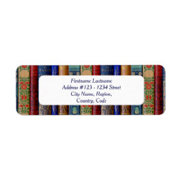 Etiqueta Rótulos de Endereços Bibliófilos (Art Nouveau)