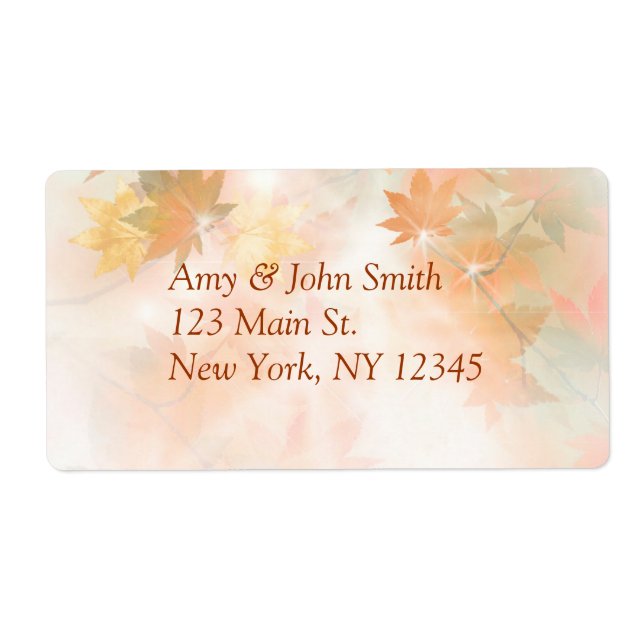 Etiqueta Rótulos de endereços de devolução de nevoeiro do o (Frente)