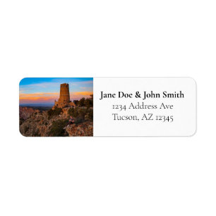 Etiqueta Rótulos de Endereços de Devolução do Grand Canyon