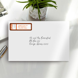 Etiqueta Rótulos de Endereços de Futebol de Graduação Laran