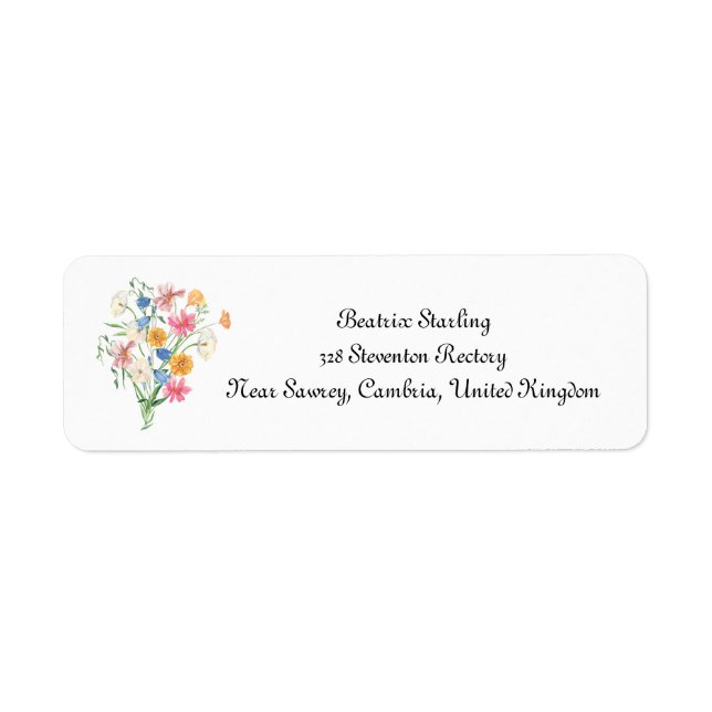 Etiqueta Rótulos de endereços de retorno. (Frente)