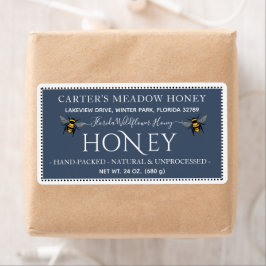 Etiqueta Rótulos de Entrega Personalizada de Mel Elegante M