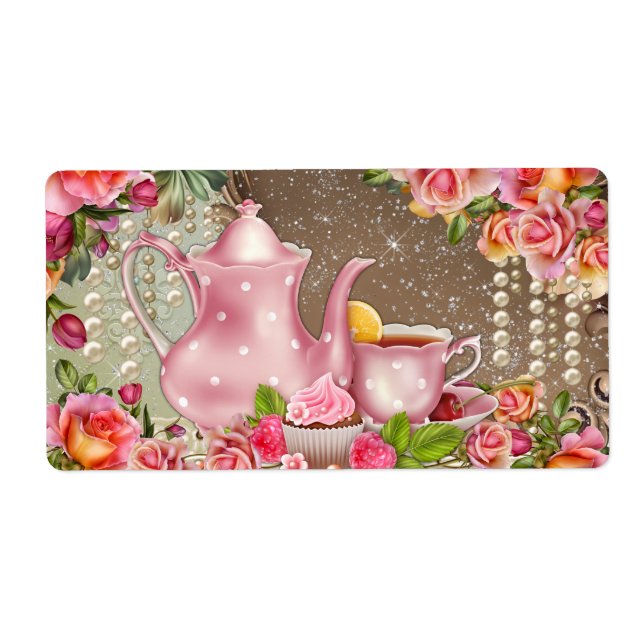 Etiqueta Rótulos de Garrafa de Água para Chá de Panela (Frente)