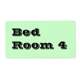 Etiqueta Rótulos de Movimentação da Sala de Cama 4 em verde